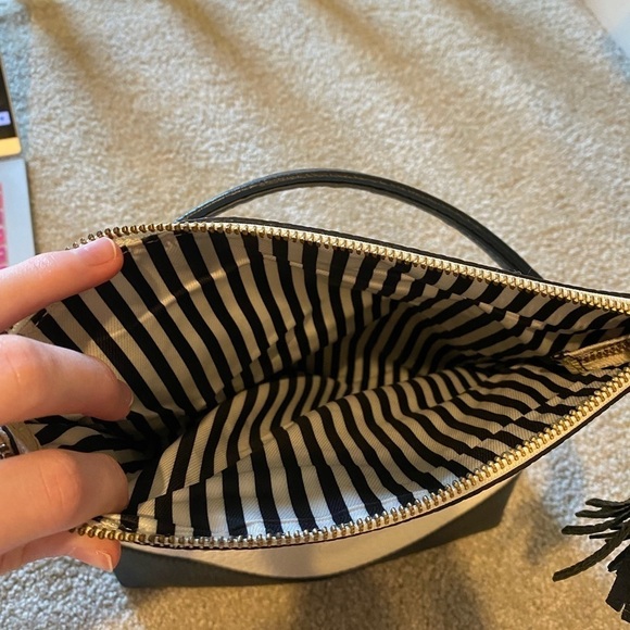 Kate Spade Black and White Fold Over Purse - Picture 9 of 16